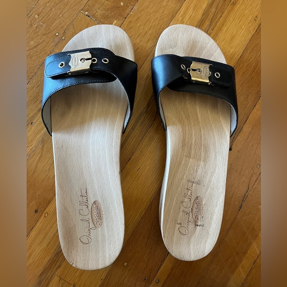 Original collection Dr Scholls shoes sandals black clogs exercise sandals 10